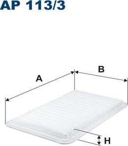 Filtron AP113/3 - Filtro de aire parts5.com