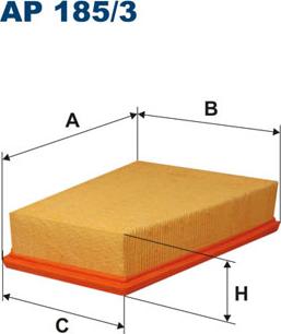 Filtron AP185/3 - Filtr powietrza parts5.com