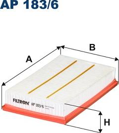 Filtron AP 183/6 - Filtr powietrza parts5.com