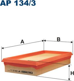 Filtron AP134/3 - Воздушный фильтр parts5.com