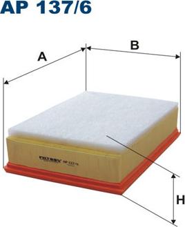Filtron AP137/6 - Воздушный фильтр parts5.com