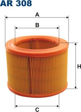 Filtron AR308 - Vzduchový filter parts5.com