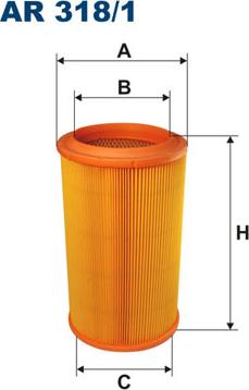 Filtron AR318/1 - Air Filter parts5.com