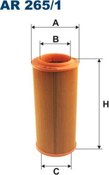 Filtron AR265/1 - Air Filter parts5.com