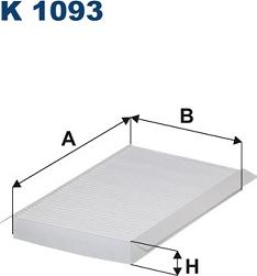 Filtron K1093 - Filtre, air de l'habitacle parts5.com