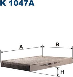 Filtron K1047A - Filtr, wentylacja przestrzeni pasażerskiej parts5.com