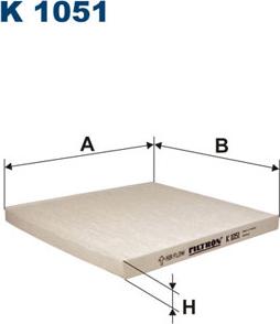 Filtron K1051 - Фильтр воздуха в салоне parts5.com