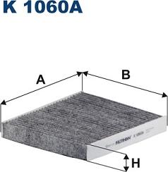 Filtron K 1060A - Filtro, aire habitáculo parts5.com