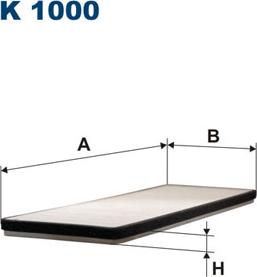 Filtron K1000 - Filtro, aire habitáculo parts5.com