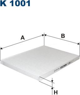 Filtron K1001 - Filtre, air de l'habitacle parts5.com