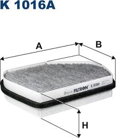 Filtron K1016A - Филтър купе (поленов филтър) parts5.com