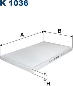 Filtron K1036 - Filtre, air de l'habitacle parts5.com