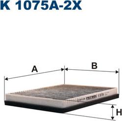 Filtron K1075A-2x - Filtru, aer habitaclu parts5.com