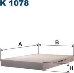 Filtron K1078 - Filtar, zrak unutarnjeg prostora parts5.com