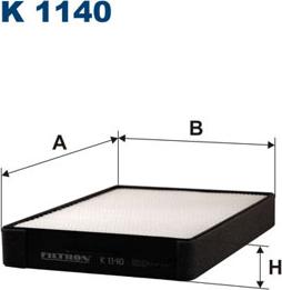 Filtron K1140 - Filter, interior air parts5.com