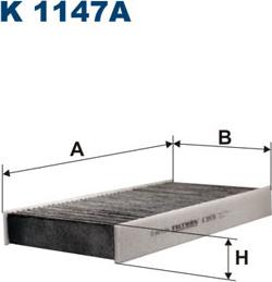 Filtron K1147A - Filtru, aer habitaclu parts5.com