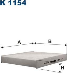 Filtron K1154 - Suodatin, sisäilma parts5.com