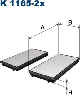 Filtron K1165-2x - Filtro, aire habitáculo parts5.com