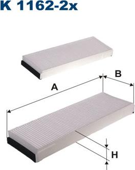 Filtron K1162-2x - Filtro, aire habitáculo parts5.com