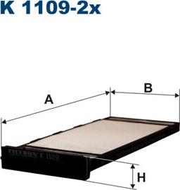 Filtron K1109-2x - Filtru, aer habitaclu parts5.com