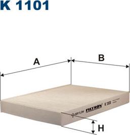 Filtron K1101 - Filtru, aer habitaclu parts5.com