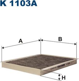 Filtron K1103A - Filtru, aer habitaclu parts5.com