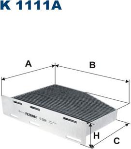 Filtron K1111A - Filter,salongiõhk parts5.com