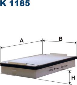 Filtron K1185 - Filtru, aer habitaclu parts5.com