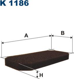 Filtron K1186 - Filter, vazduh unutrašnjeg prostora parts5.com