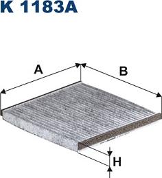 Filtron K1183A - Szűrő, utastér levegő parts5.com