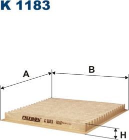 Filtron K1183 - Szűrő, utastér levegő parts5.com