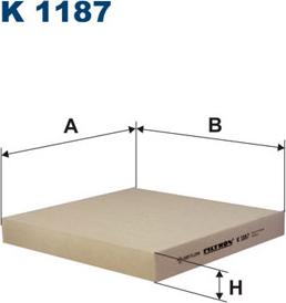 Filtron K1187 - Φίλτρο, αέρας εσωτερικού χώρου parts5.com