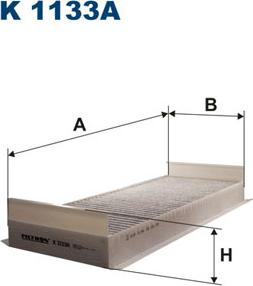 Filtron K1133A - Filtro, aire habitáculo parts5.com