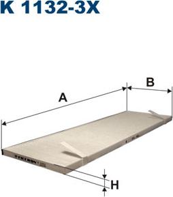 Filtron K1132-3x - Filter, zrak notranjega prostora parts5.com