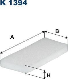 Filtron K1394 - Фильтр воздуха в салоне parts5.com