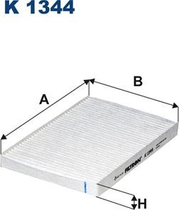 Filtron K1344 - Filtre, air de l'habitacle parts5.com