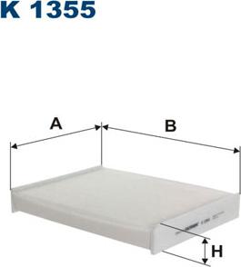 Filtron K1355 - Filtro, aire habitáculo parts5.com