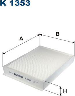 Filtron K1353 - Filtru, aer habitaclu parts5.com