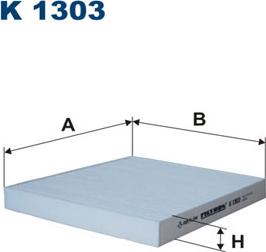 Filtron K1303 - Filter,salongiõhk parts5.com