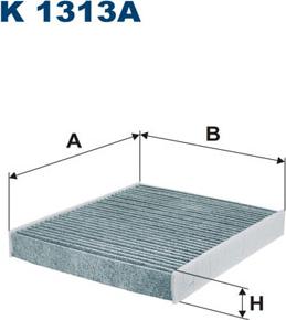 Filtron K1313A - Filtr, vzduch v interiéru parts5.com