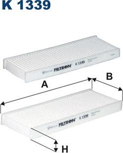 Filtron K1339-2x - Filter, interior air parts5.com