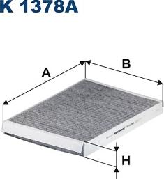 Filtron K1378A - Filtru, aer habitaclu parts5.com