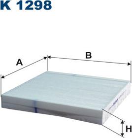 Filtron K1298 - Suodatin, sisäilma parts5.com