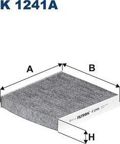 Filtron K1241A - Filtru, aer habitaclu parts5.com