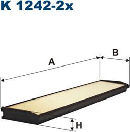 Filtron K1242-2x - Filtro, aire habitáculo parts5.com