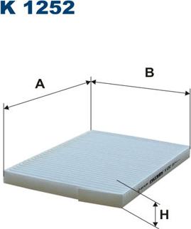 Filtron K1252 - Filtro, aire habitáculo parts5.com