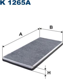 Filtron K1265A - Filtro, aire habitáculo parts5.com