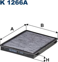 Filtron K 1266A - Filtru, aer habitaclu parts5.com