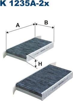 Filtron K1235A-2x - Filter, vazduh unutrašnjeg prostora parts5.com