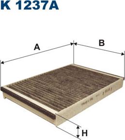 Filtron K1237A - Filtru, aer habitaclu parts5.com